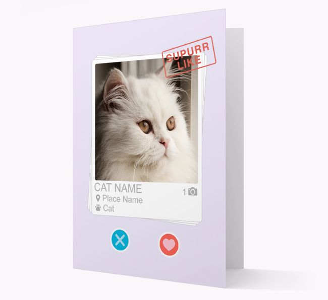 'Online love' - Personalized {breedFullName} Photo Upload Card
